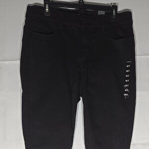 Womens Black Torrid Premium Stretch Bombshell Skinny Jeans Pants Size 16Tall NWT